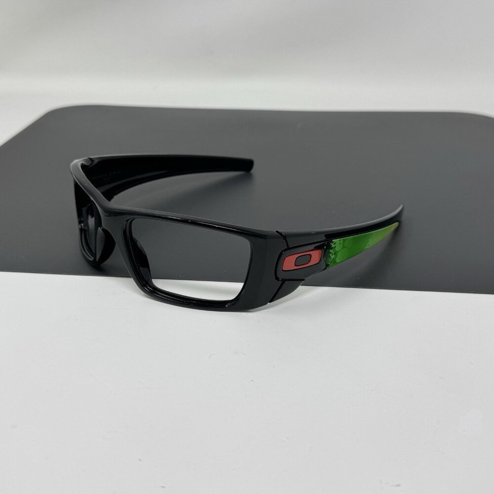 Oakley Jupiter Camo Fuel Cell Polished Black Frame SCRATCHED LENSES OO9096-41